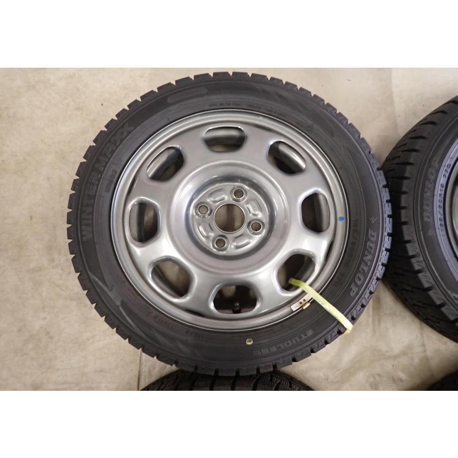 冬4本SET 会社宛 送料無料 165/60R15×4.5J 77Q ダンロップ WINTER MAXX