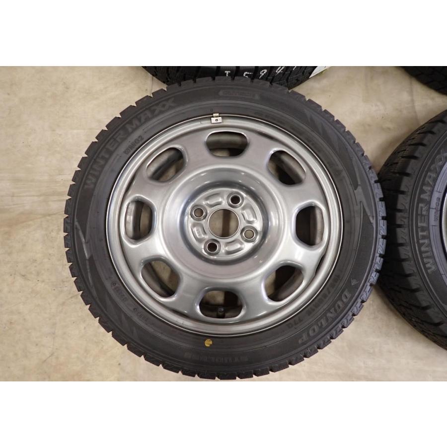 冬4本SET 会社宛 送料無料 165/60R15×4.5J 77Q ダンロップ WINTER MAXX