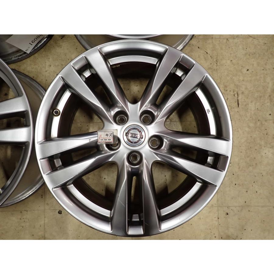4本SET 会社宛 送料無料 18×7.5J 日産 純正 アルミ 5穴 PCD 114.3mm +
