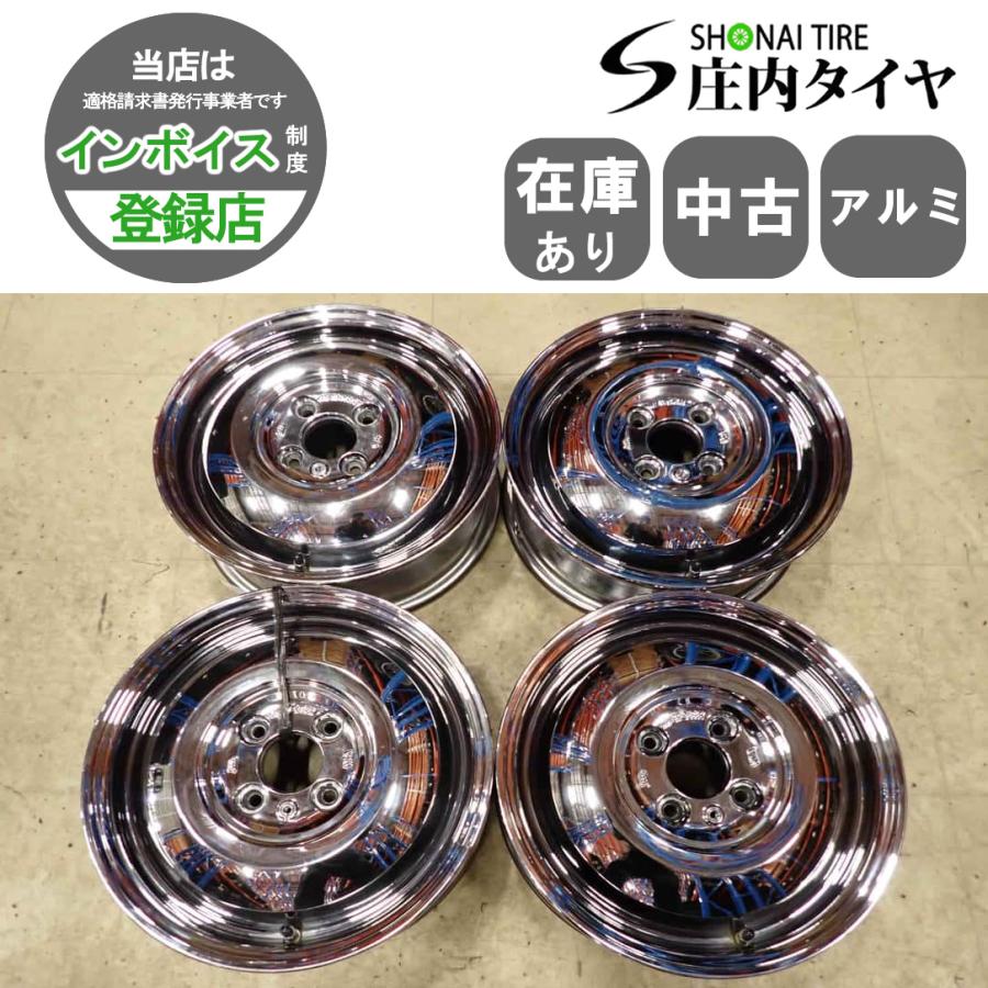 ワークレッドスレッド　14インチ 5J 4穴 4本SET 会社宛 送料無料 14×4.5J WORK レッドスレッド アルミ 4穴 PCD