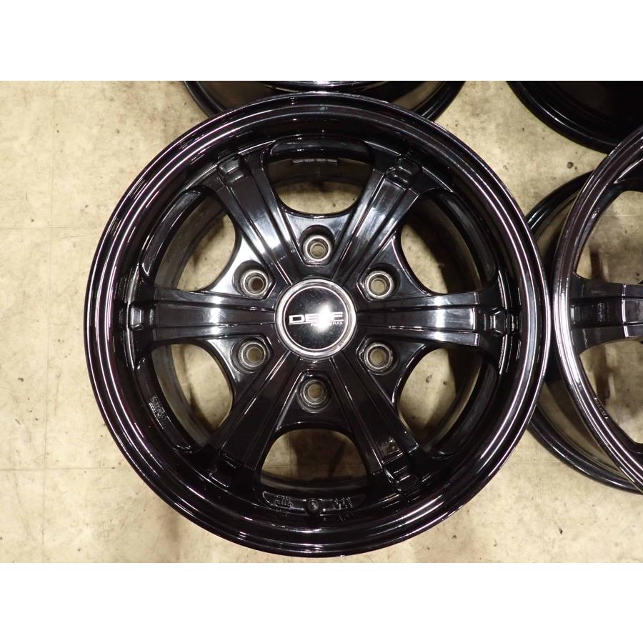 4本 会社宛 送料無料 15×6J FLEX デルフ ゼロファイブ DF-05アルミ 6穴