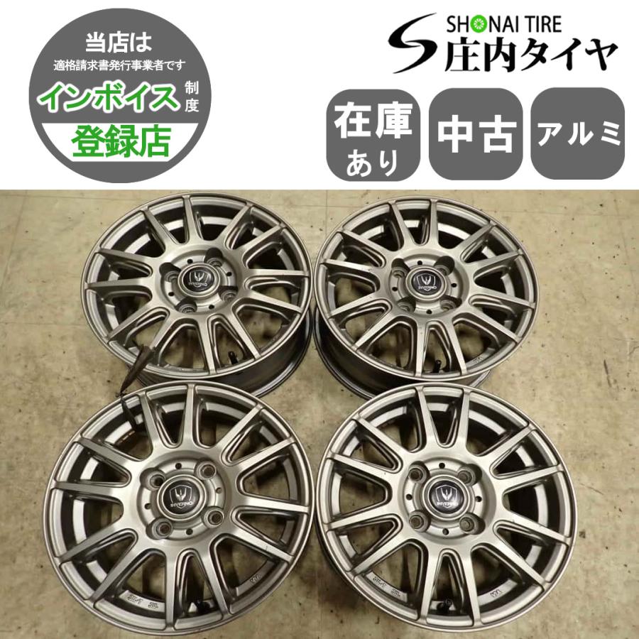 4本SET 会社宛 送料無料 13×5J インヴェルノ アルミ 4穴 PCD 100mm +35 
