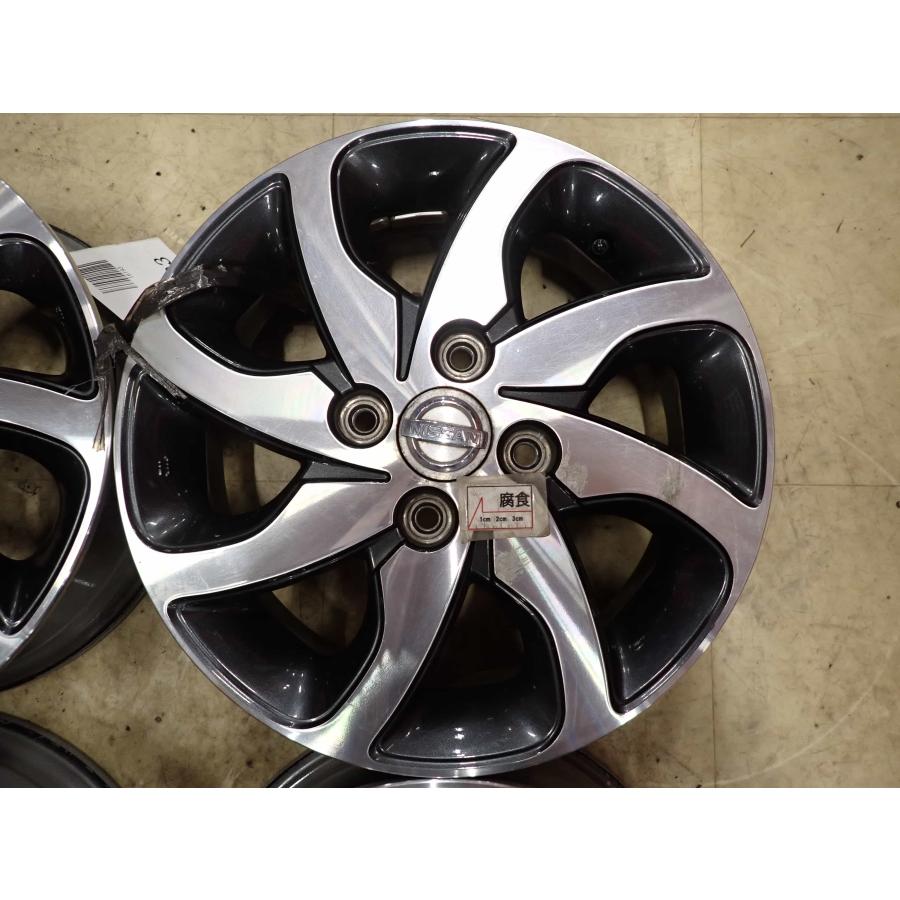 4本SET 会社宛 送料無料 14×4.5J 日産 純正アルミ 4穴 PCD 100mm +50