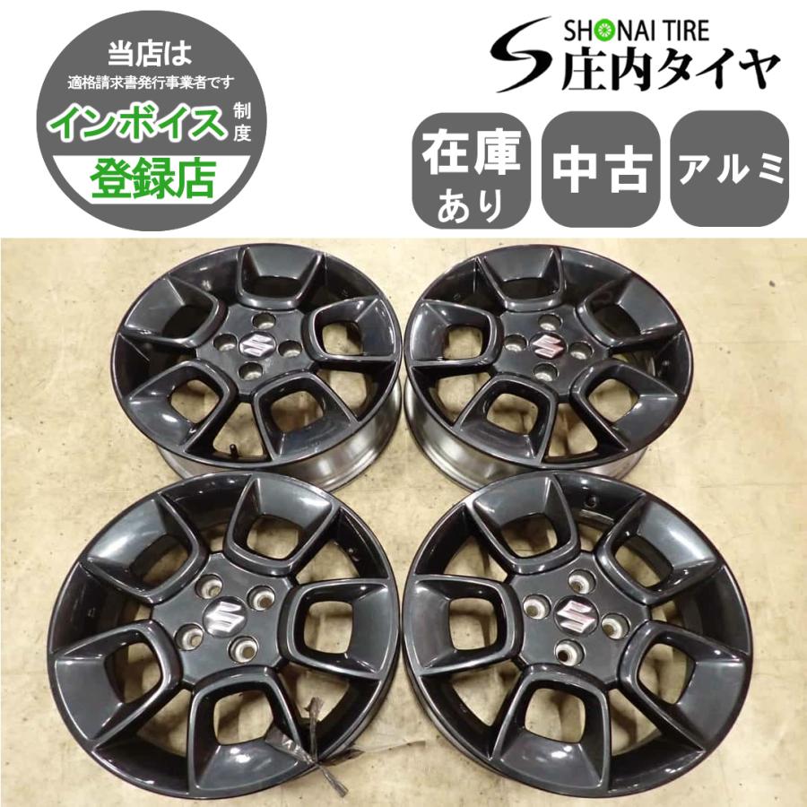 新品　アルミホイール16×5J 4H 100PCD+40 4本 クロスビー　2本 4本SET 会社宛 送料無料 16×5J スズキ 純正 アルミ 4穴 PCD 100mm +40