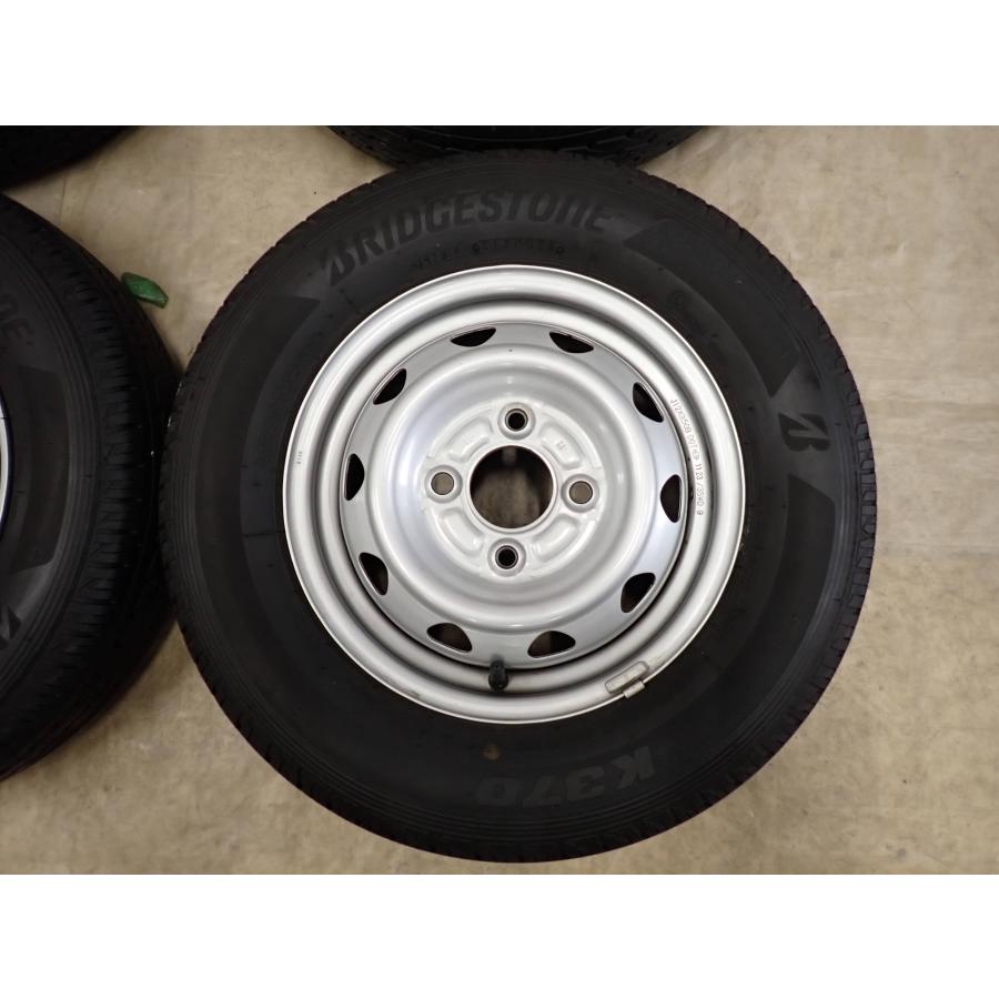 夏4本SET 会社宛 送料無料 145/80R12×3.5J 80/78 LT ブリヂストン K370