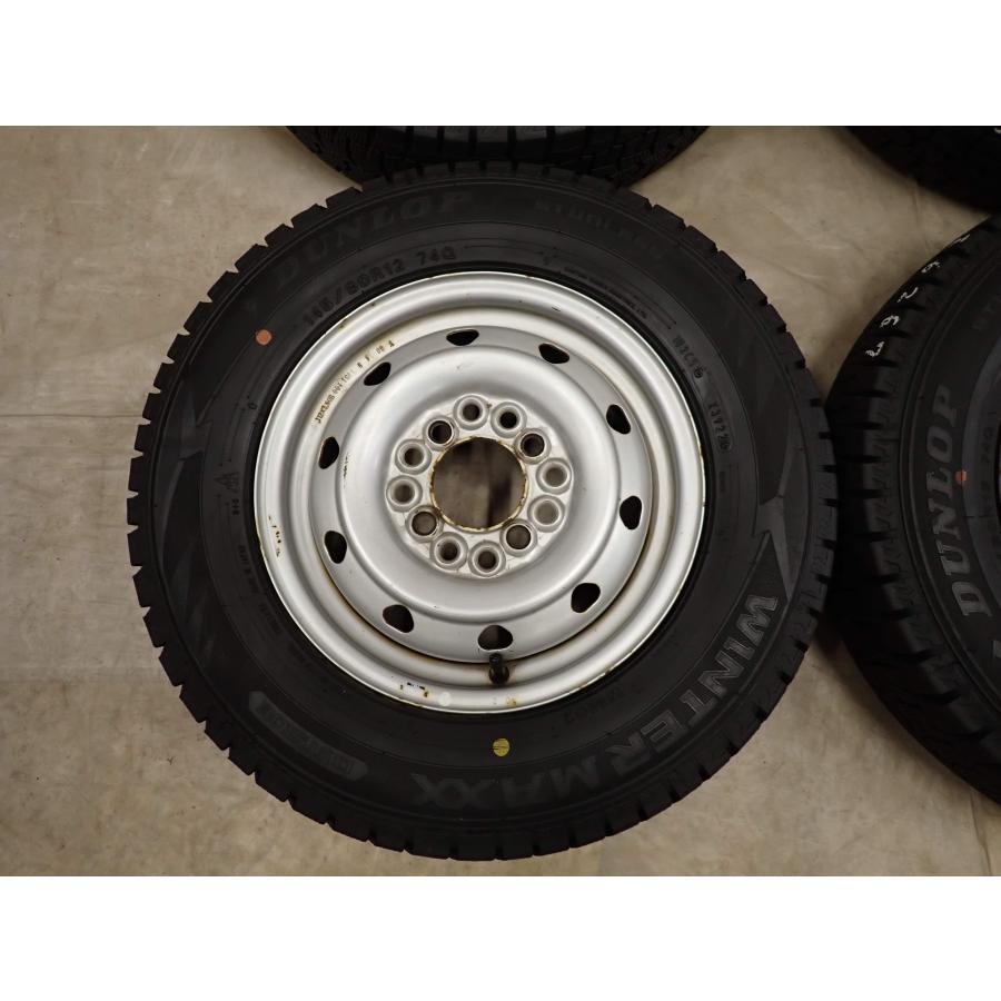 冬 4本SET 会社宛 送料無料 145/80R12×4J 74Q ダンロップ WINTER MAXX