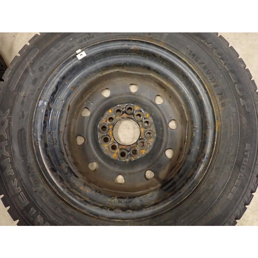 冬4本SET 会社宛 送料無料 145/80R13×4J 75Q ダンロップ WINTER MAXX