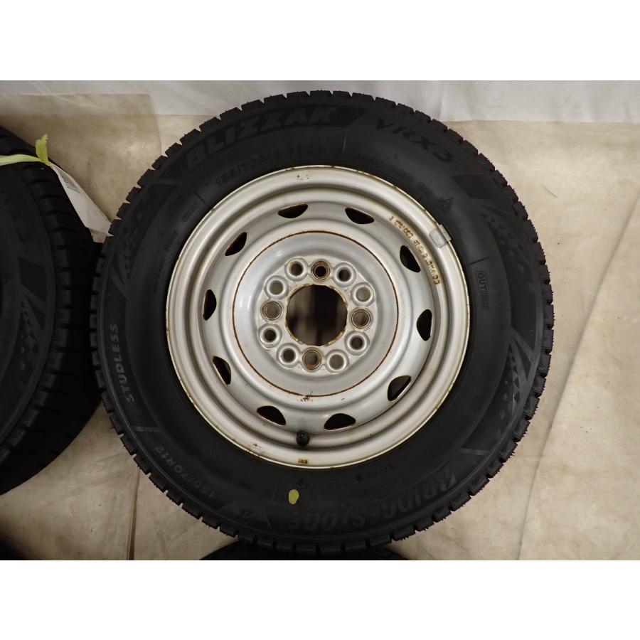 冬4本SET 会社宛 送料無料 155/70R12×4J 73Q ブリヂストン ブリザック