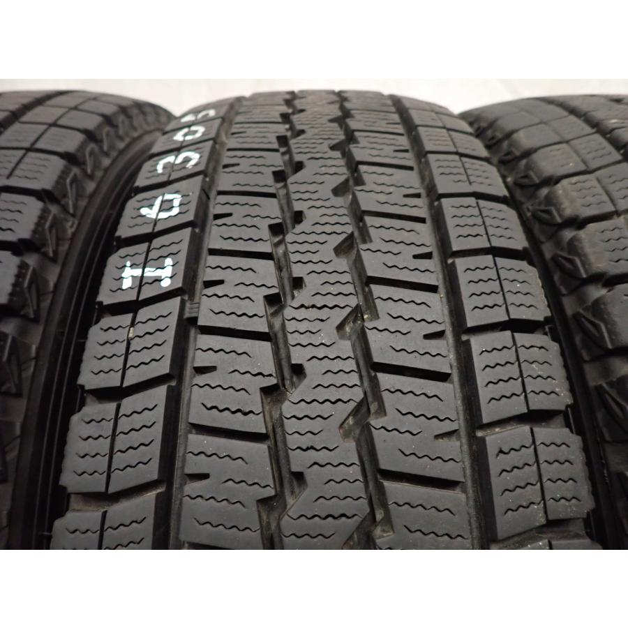 送料無料◆195/80R15LT/冬4本/残溝約8.5㎜/製造2023年/BS 冬4本SET 会社宛 送料無料 195/80R15 107/105 LT ダンロップ WINTER