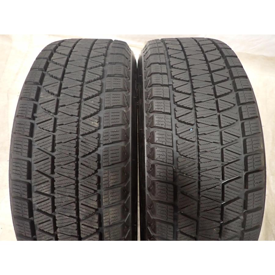 ④225/60R18 ブリザック DM-V3 & MIDホイール スタッグ4本目 冬4本SET 会社宛送料無料 235/60R18×7.5J 107Q ブリヂストン
