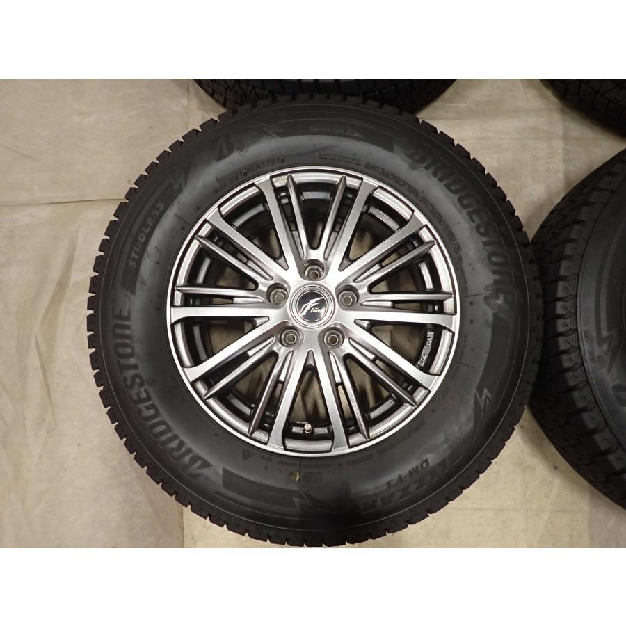 冬4本SET 会社宛 送料無料 215/70R16×6.5J 100Q ブリヂストン