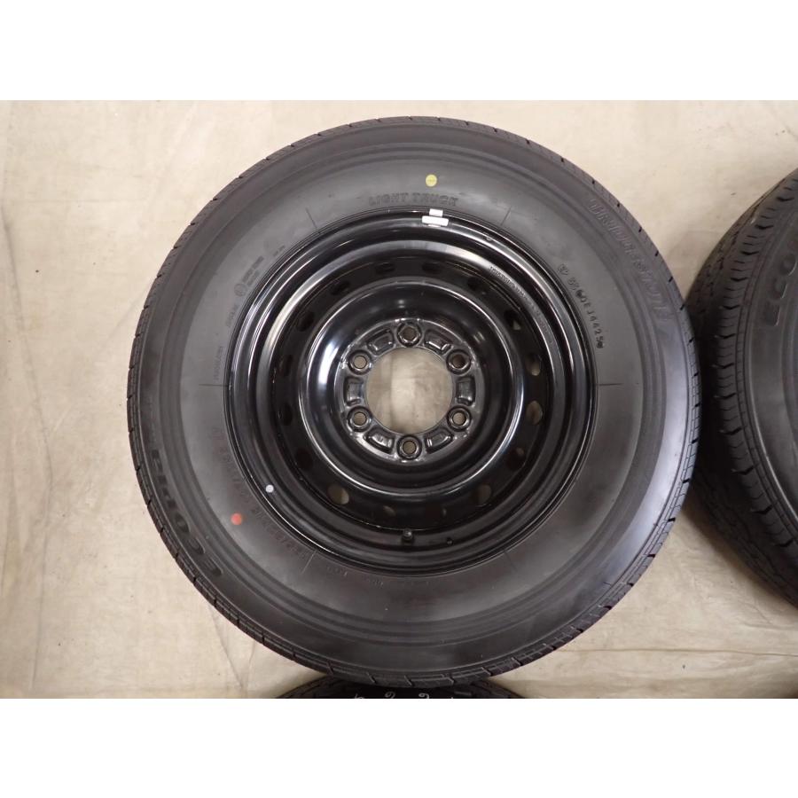 夏4本SET 会社宛 送料無料 195/80R15×6J 107/105 LT ブリヂストン ECOPIA RD-613 2025年製 トヨタ ハイエース 純正スチール 特価 NO,I6690_1