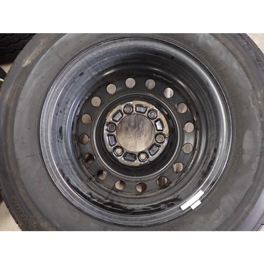 夏4本SET 会社宛 送料無料 195/80R15×6J 107/105 LT ブリヂストン ECOPIA RD-613 2025年製 トヨタ ハイエース 純正スチール 特価 NO,I6690_5