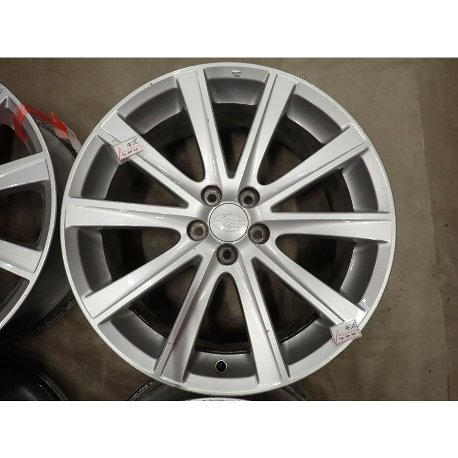 4本 会社宛送料無料 18×7.5J スバル 純正 アルミ 5穴 PCD 100mm +55