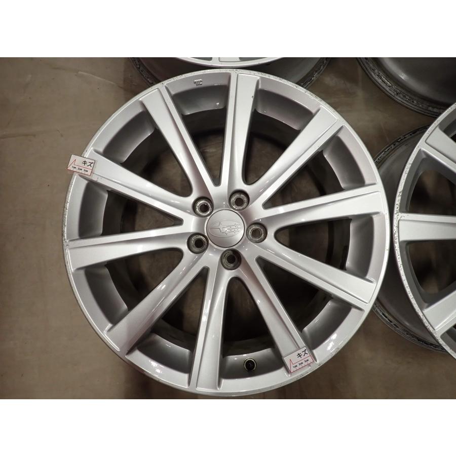 4本 会社宛送料無料 18×7.5J スバル 純正 アルミ 5穴 PCD 100mm +55