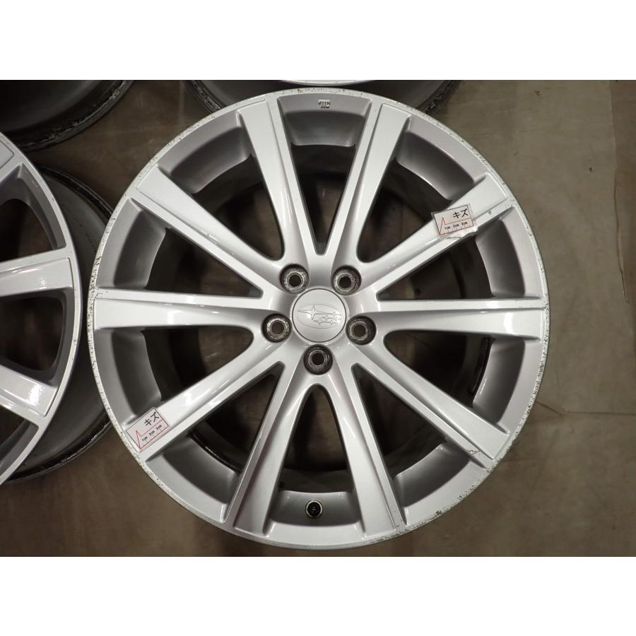 4本 会社宛送料無料 18×7.5J スバル 純正 アルミ 5穴 PCD 100mm +55