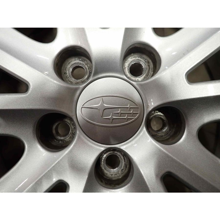 4本 会社宛送料無料 18×7.5J スバル 純正 アルミ 5穴 PCD 100mm +55