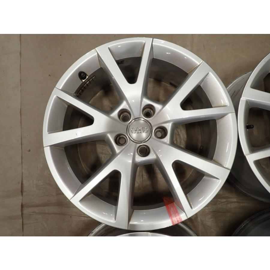4本SET 会社宛 送料無料 18×7.5J AUDI アウディ A6 4G 純正 シルバー