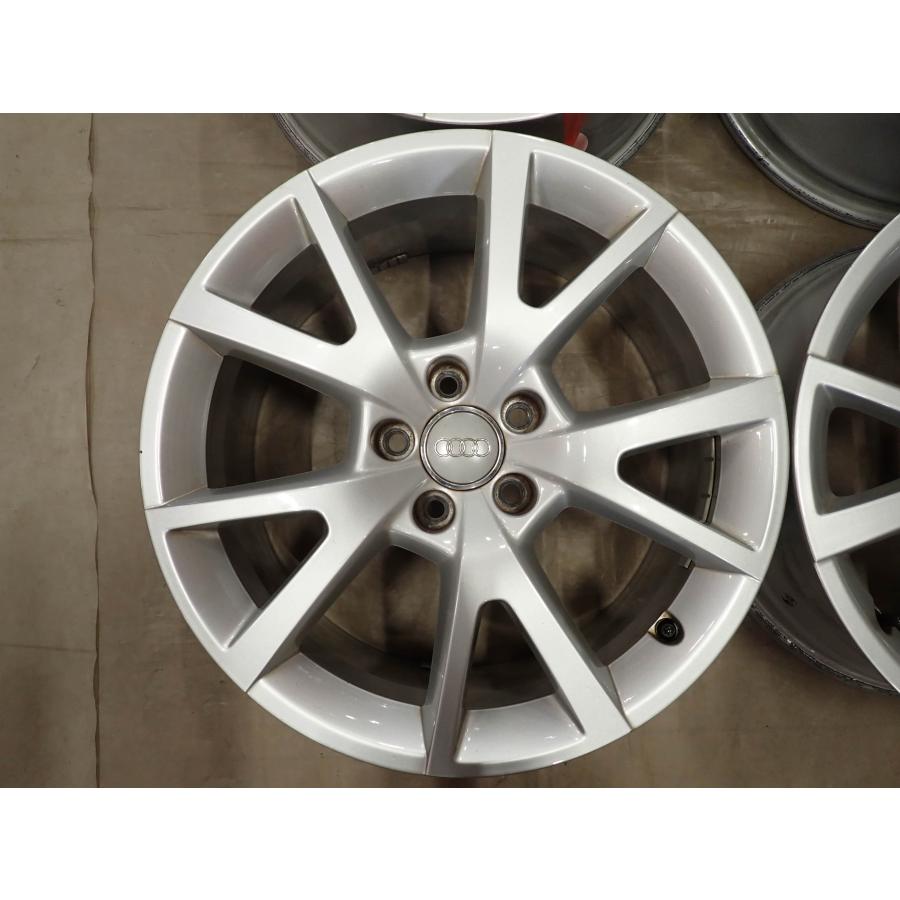 4本SET 会社宛 送料無料 18×7.5J AUDI アウディ A6 4G 純正 シルバー