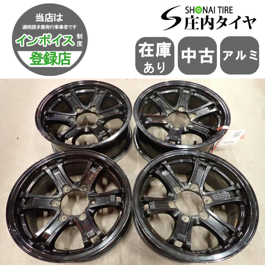 中*！様 【美品！】weds　KEELERホイールタイヤ付4本セット　ランクルu 4本 会社宛 送料無料 16×7J WEDS KEELER アルミ 6穴 PCD 139.7mm +26