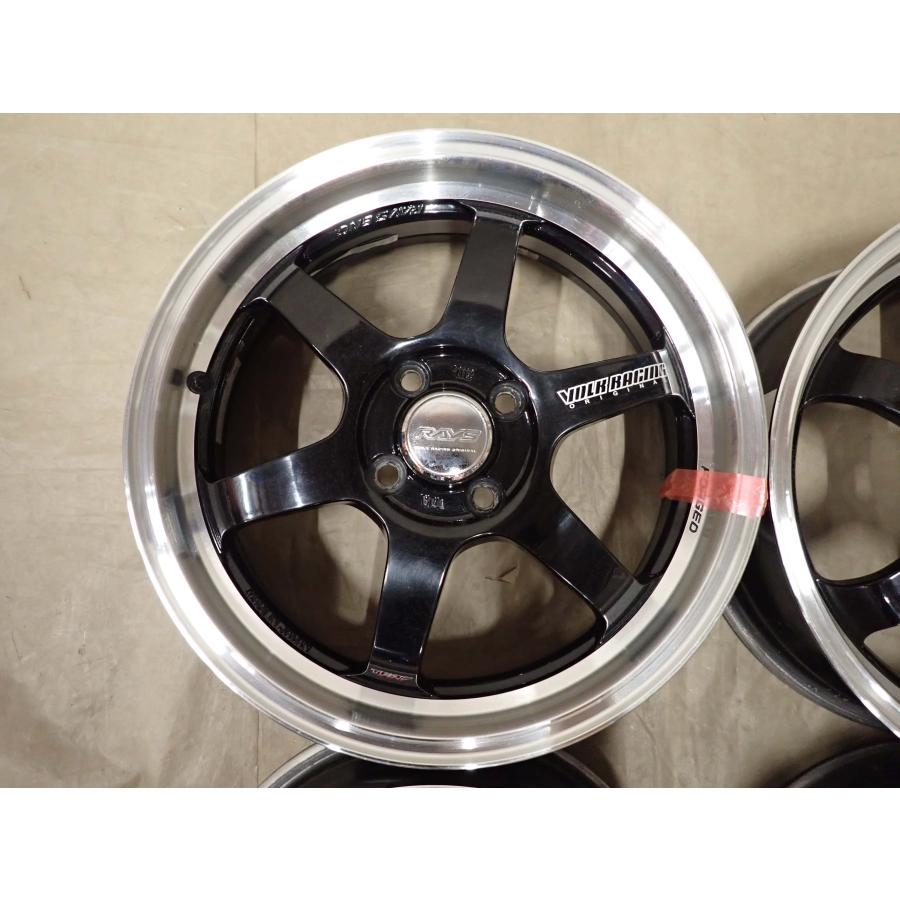 4本SET 会社宛 送料無料 16×5.5J RAYS ボルクレーシング TE37 KCR 