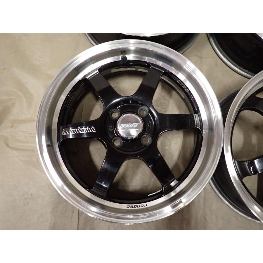4本SET 会社宛 送料無料 16×5.5J RAYS ボルクレーシング TE37 KCR 
