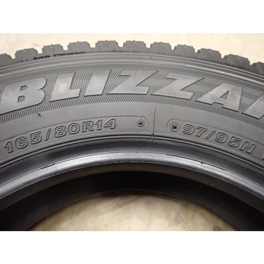 冬4本SET 会社宛送料無料 165/80R14 97/95 LT ブリヂストン ブリザック