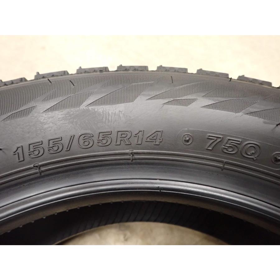 冬4本SET 会社宛 送料無料 155/65R14 75Q ブリヂストン ブリザック