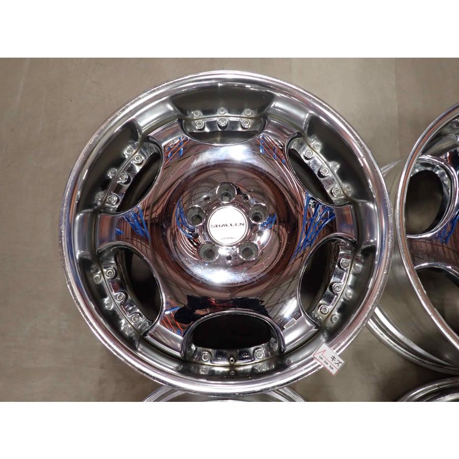 4本SET 会社宛 送料無料 19×9.5J/10J AME シャレン アルミ 5穴 PCD