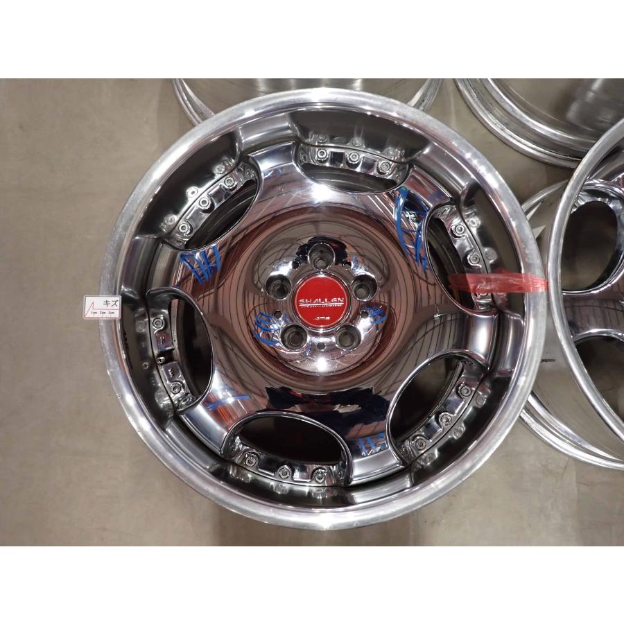 4本SET 会社宛 送料無料 19×9.5J/10J AME シャレン アルミ 5穴 PCD