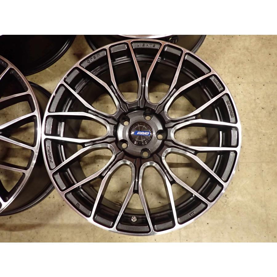 4本SET 会社宛 送料無料 19×8J RAYS GRAMLIGHTS グラムライツ AZURE