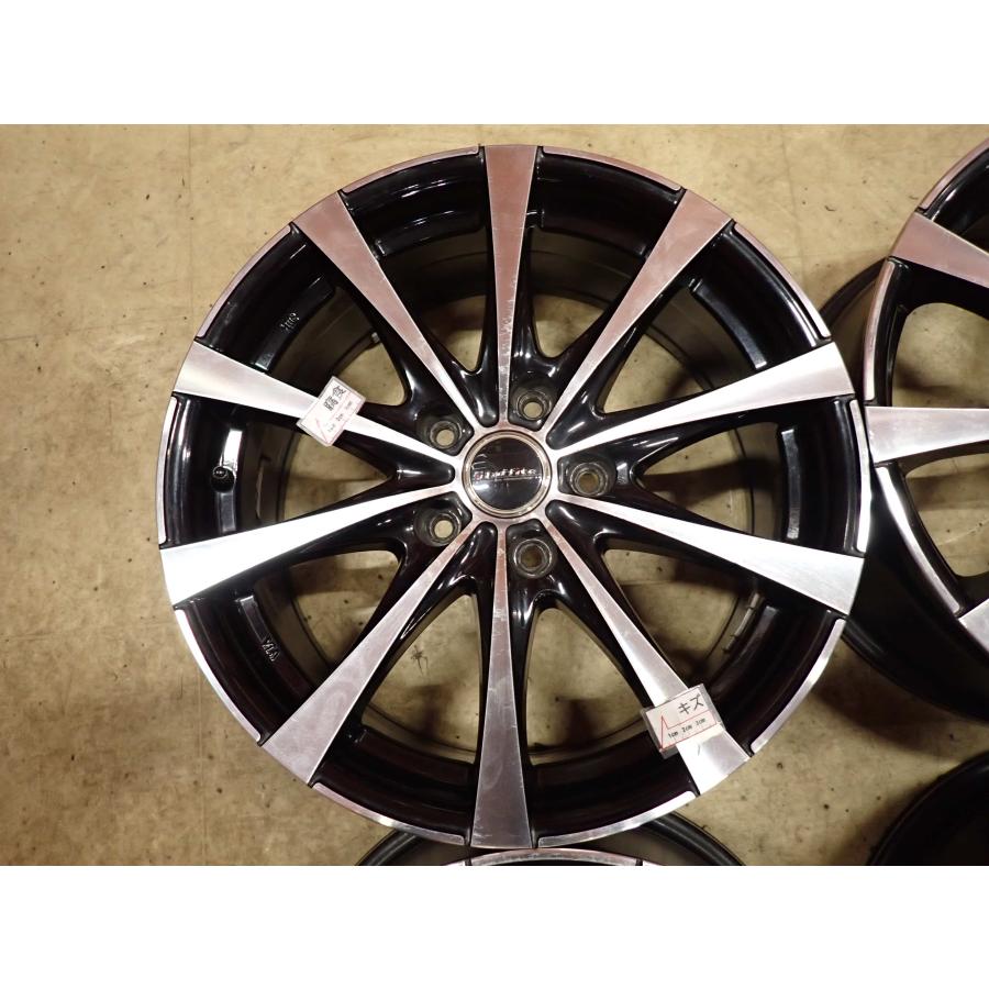 4本 会社宛 送料無料 17×7J デザイン アルミ 5穴 PCD 114.3mm ＋55