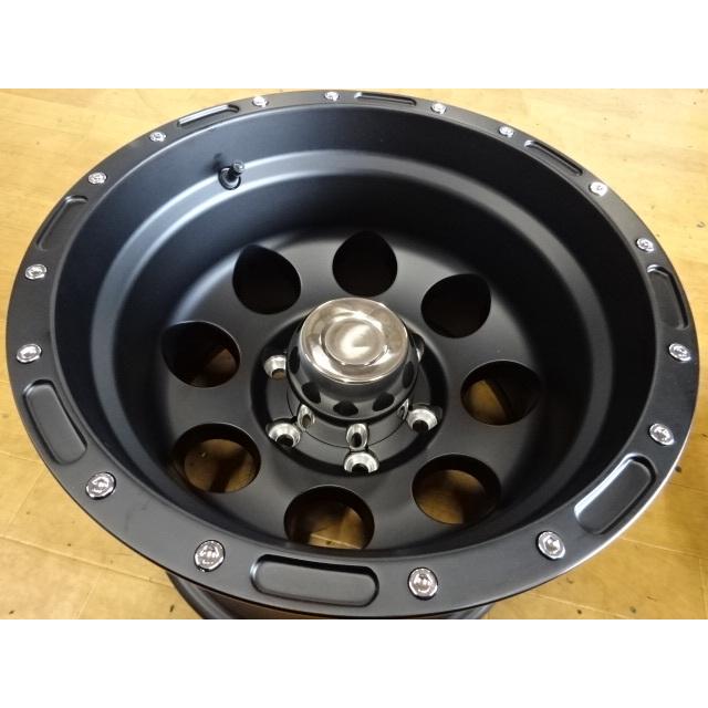 マッドブラック アルミホイール 15×10J SHONE OFF-ROAD 139.7mm