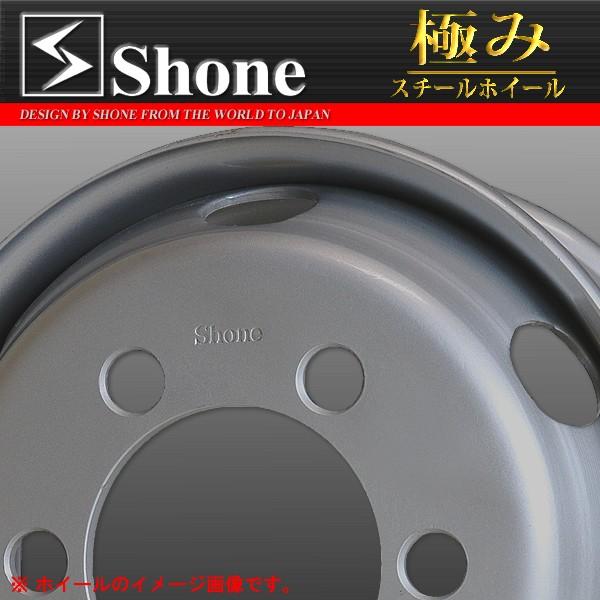 Shone トラック　アルミホイール　17.5×6.0 6穴　4本セット 4tトラック用 従来モデル SHONE製スチールホイール 17.5×6.00