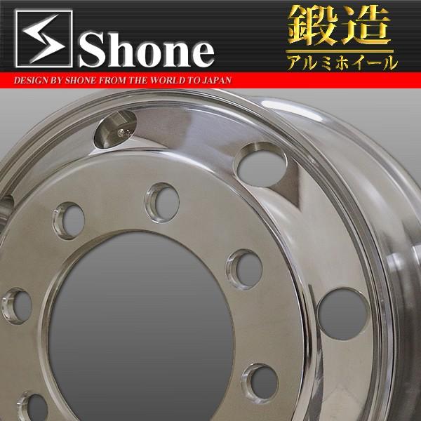 大型 低床 Shone製 FORGED トラックアルミホイール 19.5×6.75 JIS規格 