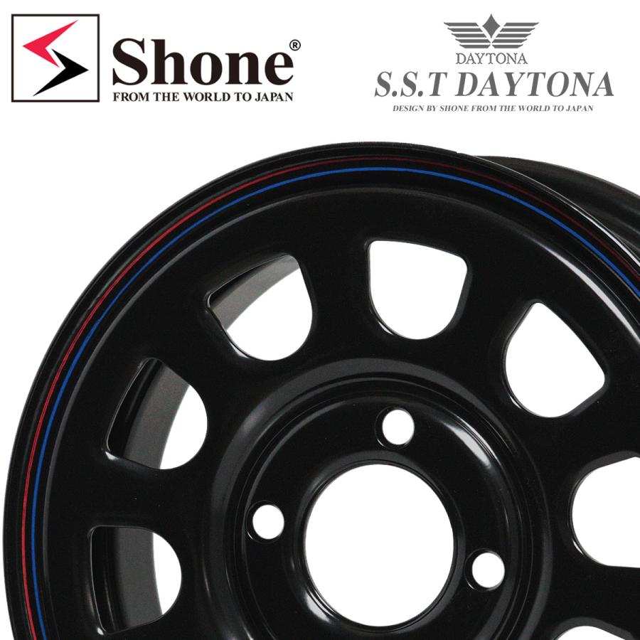 新品 4本価格 会社宛 送料無料 14×5J 4穴 100mm ET+42 SHONE SST