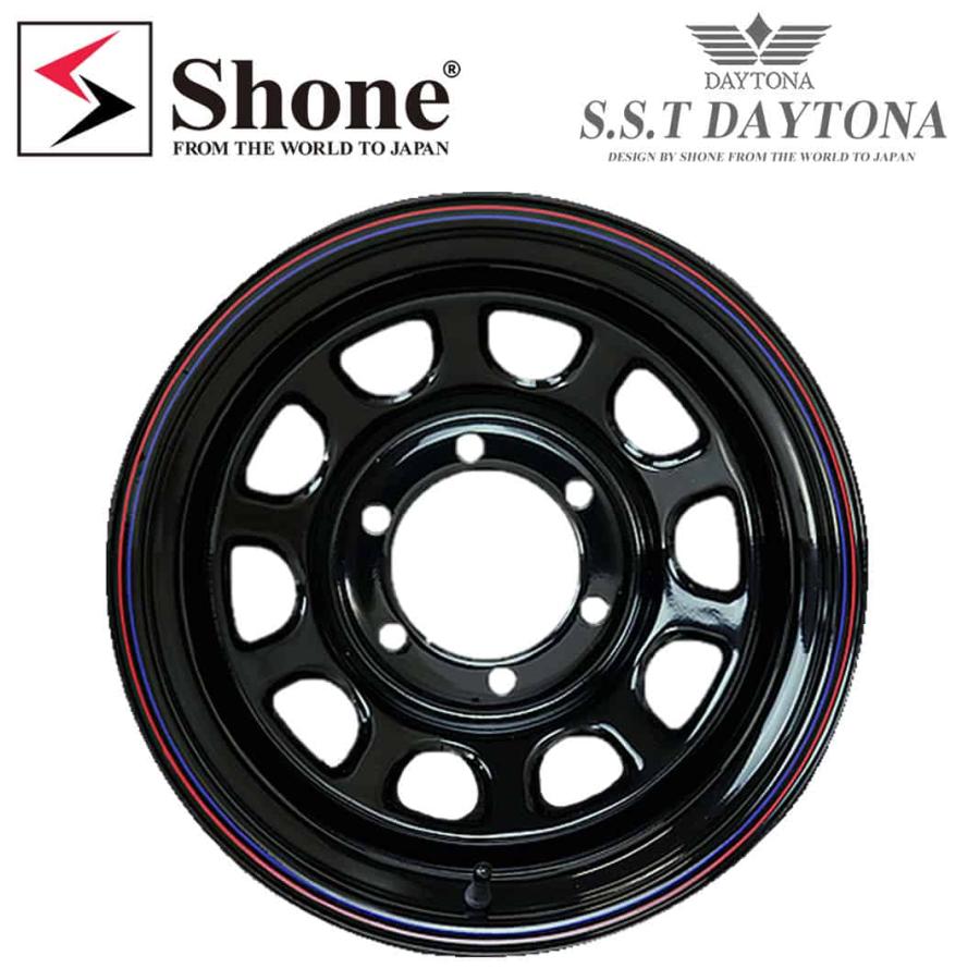 ランクル80 デイトナ ホイール 8J 16インチ 6穴 139.7 新品 4本価格 会社宛 送料無料 16×8J 6穴 139.7mm ET±0 SHONE SST