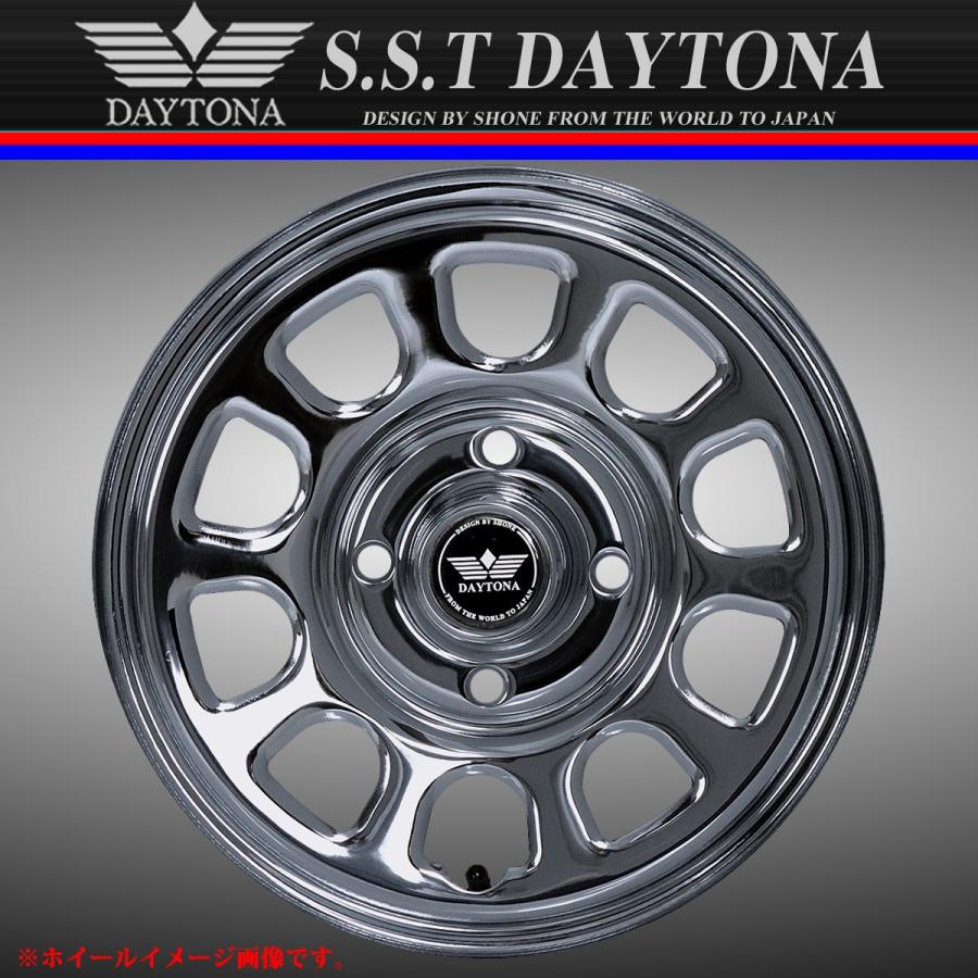 DAYTONA 16インチ クロムメッキ4本セット センターキャップ付 DAYTONA 16インチ クロムメッキ4本セット センターキャップ付