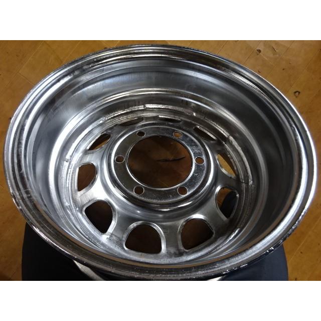 4×4車用 SST デイトナ メッキ スチールホイール 15×8J オフセット-20 6