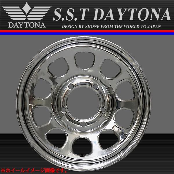 ジムニー用 SST デイトナ クロームメッキ スチールホイール 16×5.5J