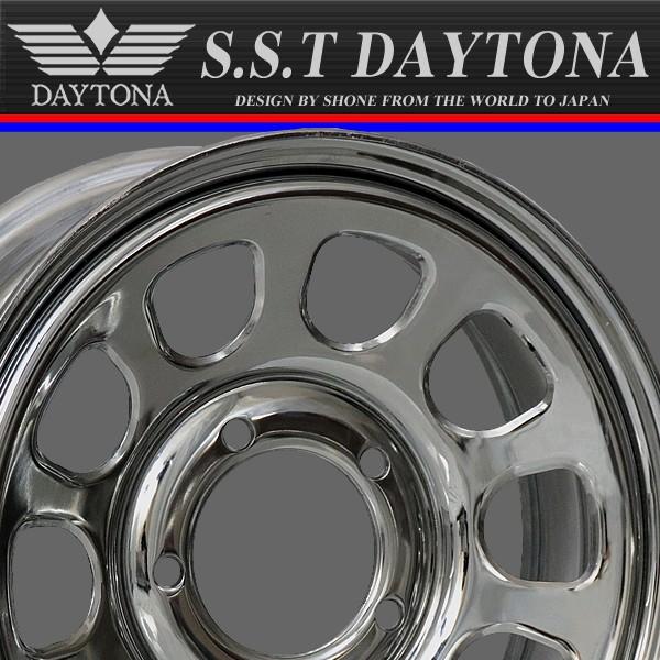 ジムニー用 SST デイトナ クロームメッキ スチールホイール 16×5.5J 