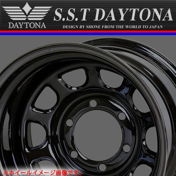 4×4車用 SST デイトナ ブラッククローム スチールホイール 15×8J