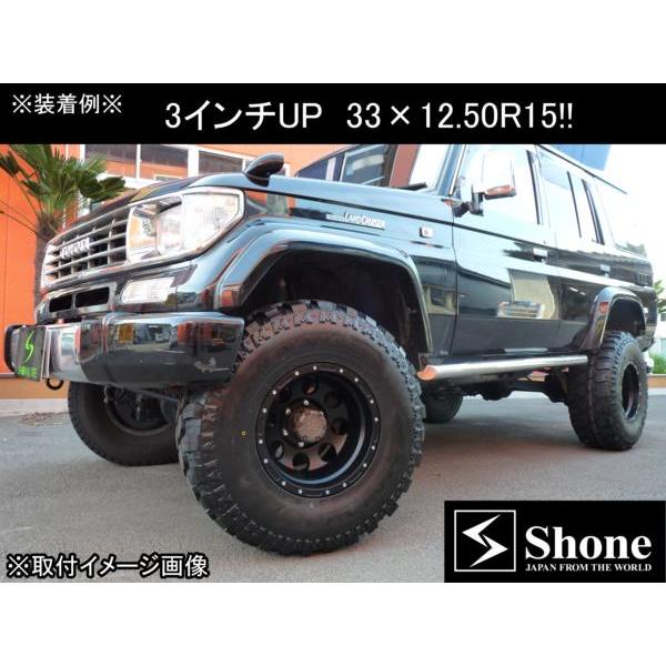 マッドブラック アルミホイール 15×10J SHONE OFF-ROAD 139.7mm 6穴 