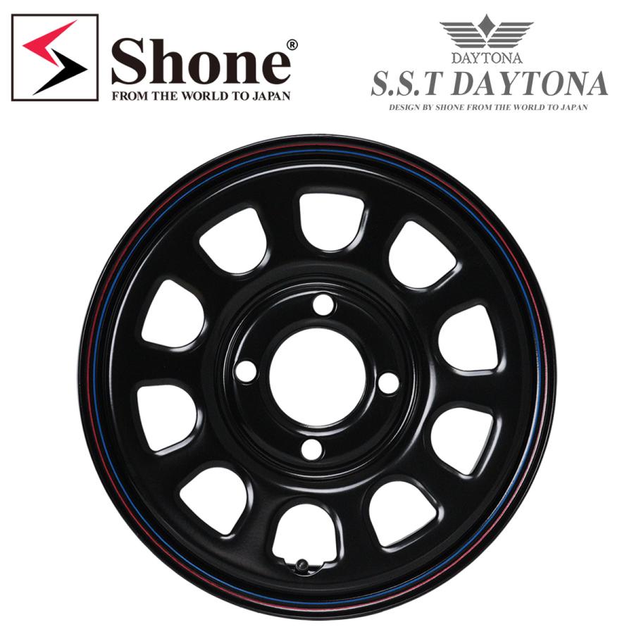 新品 4本価格 会社宛 送料無料 12×4J 4穴 100mm ET+40 SHONE SST