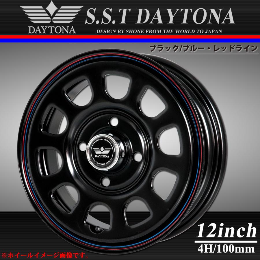 新品4本価格 会社宛 送料無料 12×4J 4穴 100mm +40 SHONE SST DAYTONA