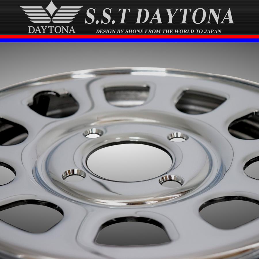 新品 4本価格 会社宛 送料無料 12×4J 4穴 100mm +40 SHONE SST DAYTONA