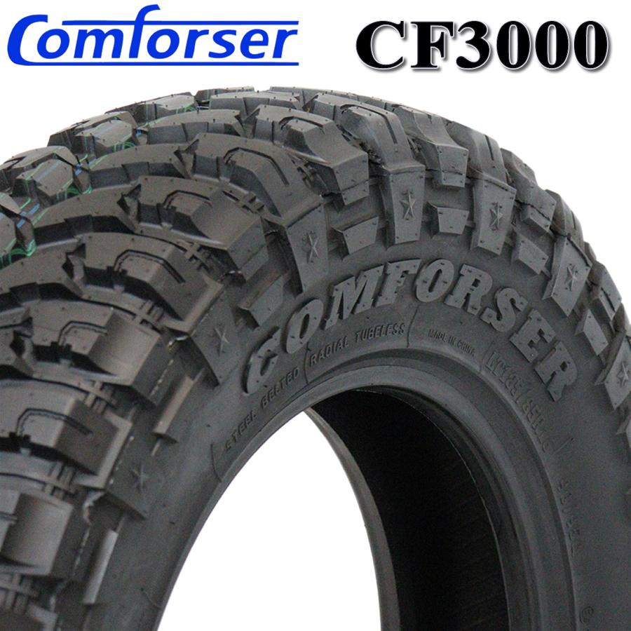 ジムニーCOMFORSER MTタイヤ 2024年製】 COMFORSER 33x12.50R20LT 114Q 10PR CF3000 ブラック