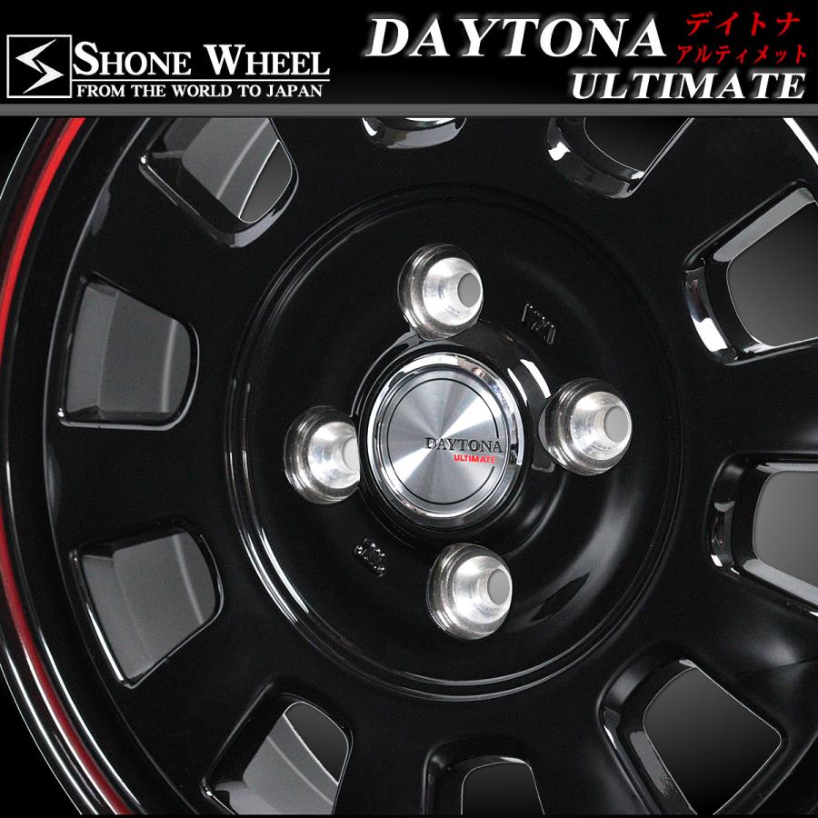 新品 4本価格 会社宛 送料無料 12×3.5J 4穴 ET+43 SHONE デイトナ