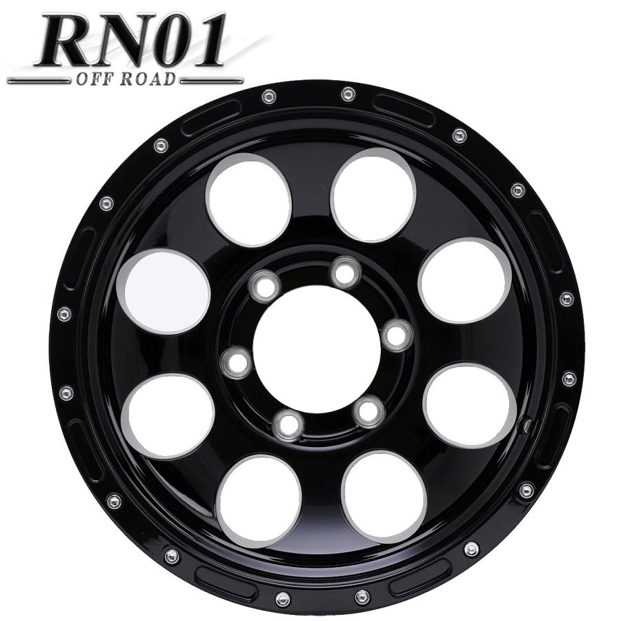 クリアブラック アルミホイール 16×8J SHONE OFF-ROAD RN01 139.7mm 6 
