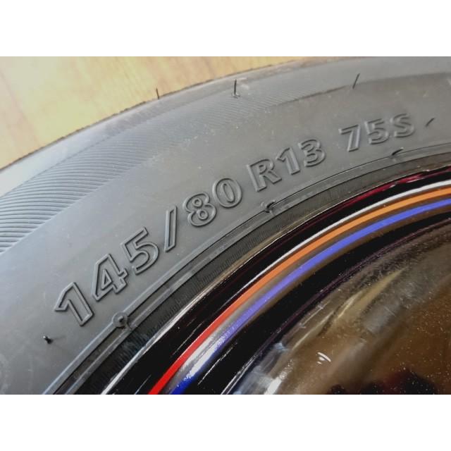 NEXTRY ブリヂストン ネクストリー 145/80R13 75S デイトナブラック 赤